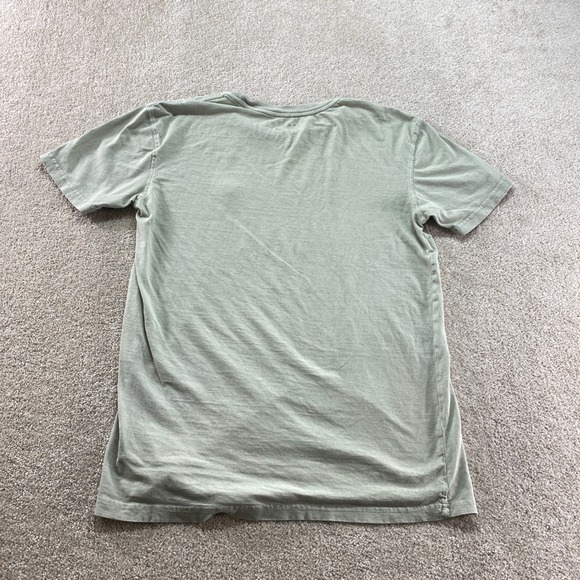 PacSun Shirt Mens Small Sage Green Sun Moon Embroidered Short Sleeve Cotton - Picture 9 of 10